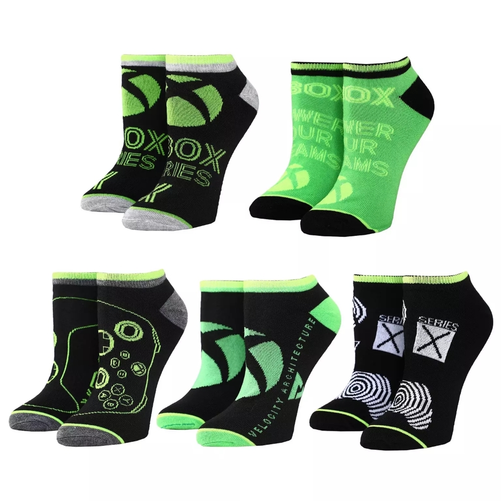 🟢Xbox Series X Ankle Socks 5 Pack